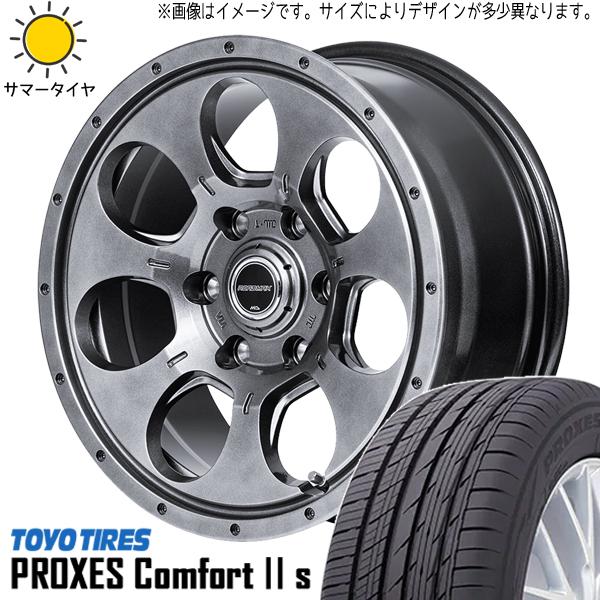 トーヨータイヤ プロクセス コンフォート2S 215/60R16 + MIDホイール マッドエージェント メタリックグレー 16インチ 7J +40 5H114.3P サマー・ホイール4本セット。1枚目。