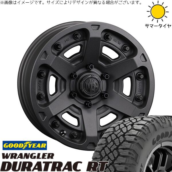 グッドイヤー ラングラー デュラトラック RT 225/75R16 + マーテルギア アーマー ショットガンブラック 16インチ 7J +35 5H114.3P サマー・ホイール4本セット。1枚目。