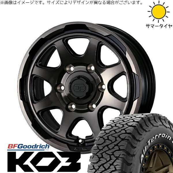 BFグッドリッチ オールテレーン T/A KO3 215/65R16 + スタットベルク ブラックポリッシュ/ブロンズクリア 16インチ 6.5J +38 6H139.7P サマー・ホイール4本セット。1枚目。