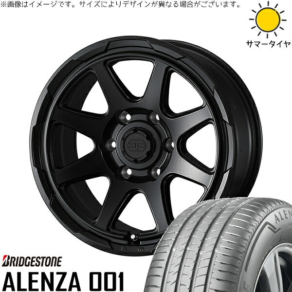 ブリヂストン アレンザ001 (ALENZA001) 265/70R17 + スタットベルク セミマットブラック 17インチ 8J +20 6H139.7P サマー・ホイール4本セット。1枚目。