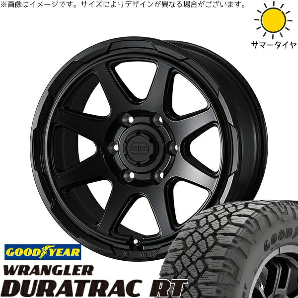グッドイヤー ラングラー デュラトラック RT 265/65R17 + スタットベルク セミマットブラック 17インチ 8J +20 6H139.7P サマー・ホイール4本セット。1枚目。