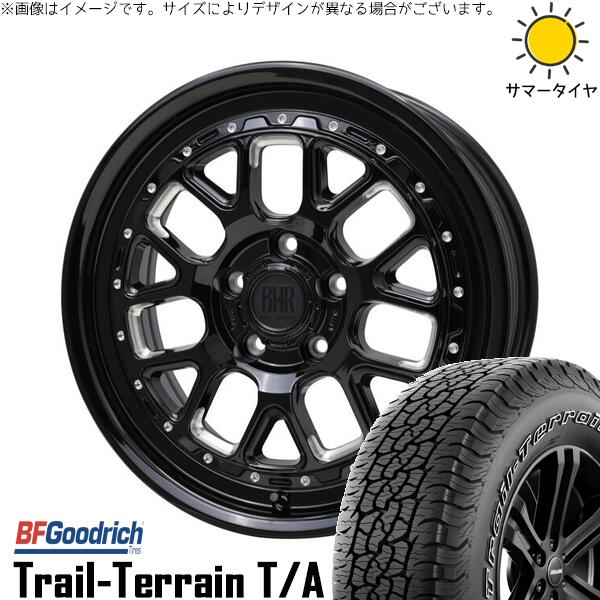 BFグッドリッチ トレイルテレーン T/A 225/65R17 + バークレイ ハードロック ヒューロン グロスブラック/マシニング 17インチ 7J +38 5H114.3P サマー・ホイール4本セット。1枚目。
