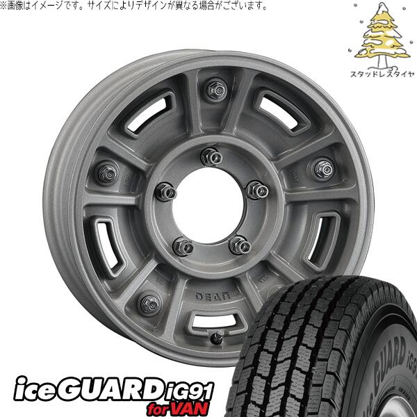 ヨコハマタイヤ アイスガード91 IG91 225/70R16 + ディーン BJメキシカン ショットクリア 16インチ 5.5J +20 5H139.7P スタッドレス・ホイール4本セット。1枚目。