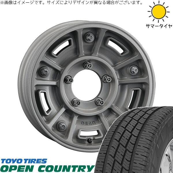 トーヨータイヤ オープンカントリー H/T2 215/70R16 + ディーン BJメキシカン ショットクリア 16インチ 6J -5 5H139.7P サマー・ホイール4本セット。1枚目。