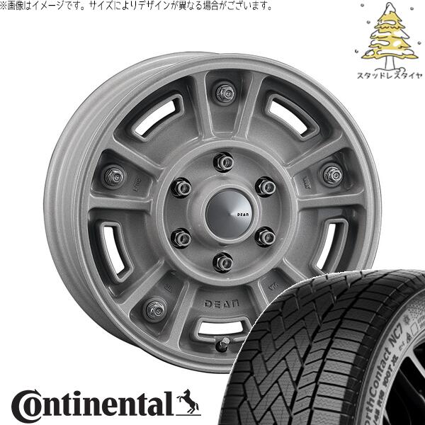 コンチネンタル ノースコンタクト セブン (NorthContact7) 215/65R16 + ディーン BJメキシカン ショットクリア 16インチ 6.5J +38 6H139.7P スタッドレス・ホイール4本セット。1枚目。