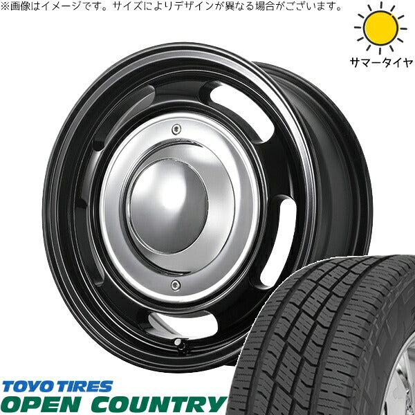 トーヨータイヤ オープンカントリー H/T2 215/70R16 + ブルート BR-00 ミリタリーブラック 16インチ 6.5J +38 6H139.7P サマー・ホイール4本セット。1枚目。
