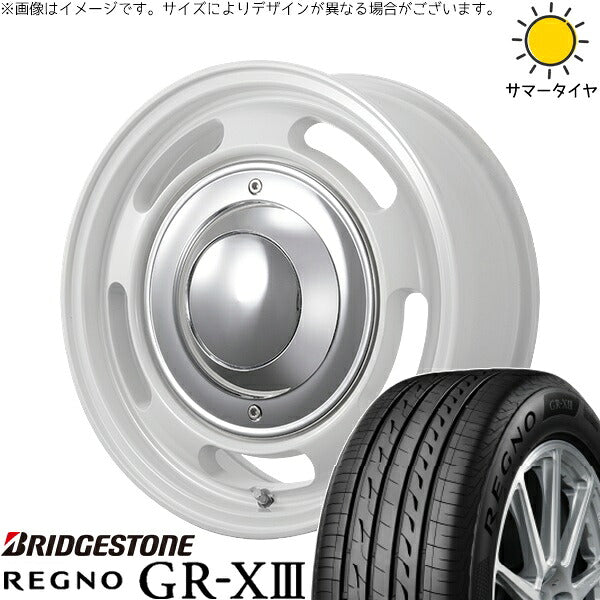 ブリヂストン レグノ GR-X3 RV 215/65R16 + ブルート BR-00 フレッシュホワイト 16インチ 6.5J +38 6H139.7P サマー・ホイール4本セット。1枚目。