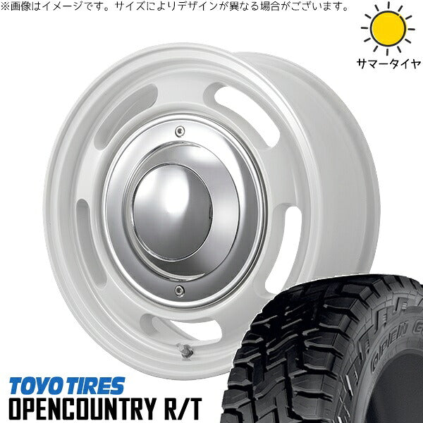 トーヨータイヤ オープンカントリー R/T 215/70R16 + ブルート BR-00 フレッシュホワイト 16インチ 6.5J +38 6H139.7P サマー・ホイール4本セット。1枚目。