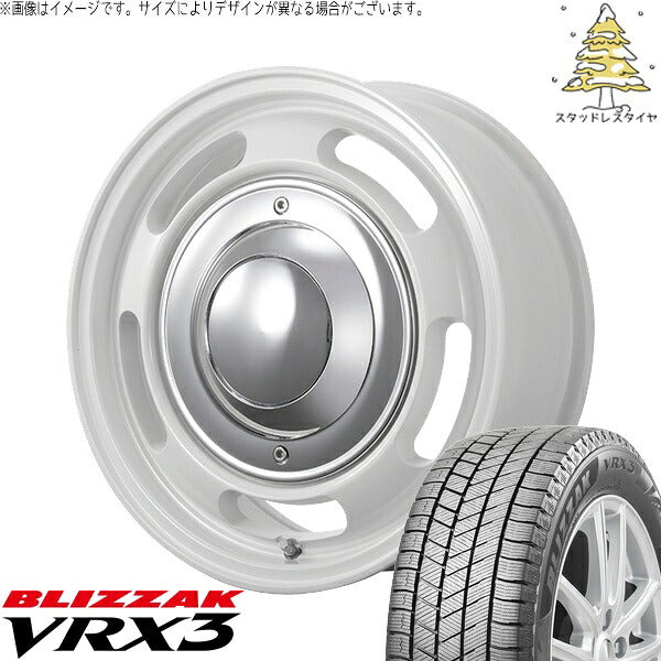 ブリヂストン ブリザック VRX3 215/65R16 + ブルート BR-00 フレッシュホワイト 16インチ 6.5J +38 6H139.7P スタッドレス・ホイール4本セット。1枚目。