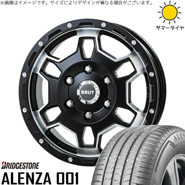 ブリヂストン アレンザ 001 215/65R16 + ブルート BR-66 ミリタリーブラック 16インチ 6.5J +38 6H139.7P サマー・ホイール4本セット。1枚目。