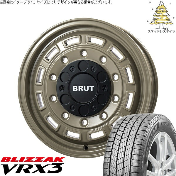ブリヂストン ブリザック VRX3 215/65R16 + ブルート BR-70 ベージュ 16インチ 6.5J +38 6H139.7P スタッドレス・ホイール4本セット。1枚目。