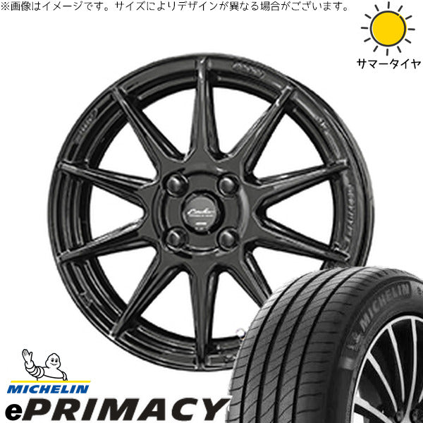 ミシュラン E PRIMACY 185/60R16 + サーキュラー C10R グロスブラック 16インチ 6.5J +45 4H100P サマー・ホイール4本セット。1枚目。