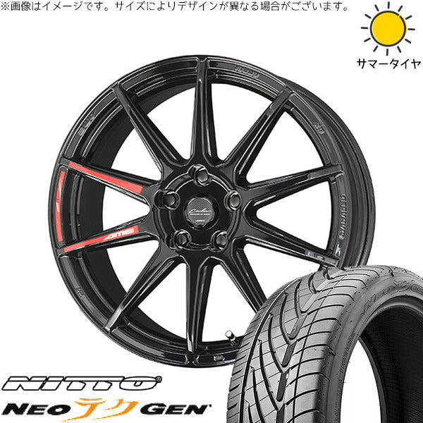 ニットー ネオジェン 215/40R18 + サーキュラー C10R グロスブラック 18インチ 7.0J +48 5H114.3P サマー・ホイール4本セット。1枚目。