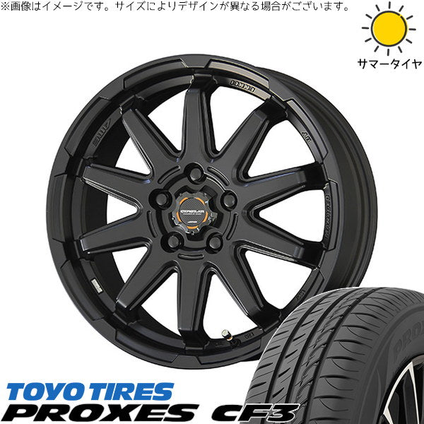 トーヨータイヤ プロクセス CF3 205/60R16 + サーキュラー C10S マットブラック 16インチ 6.5J +38 5H114.3P サマー・ホイール4本セット。1枚目。