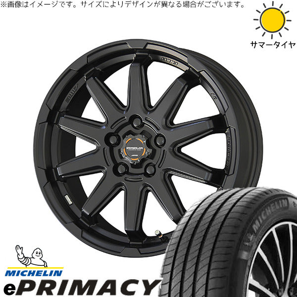 ミシュラン E PRIMACY 205/65R16 + サーキュラー C10S マットブラック 16インチ 6.5J +38 5H114.3P サマー・ホイール4本セット。1枚目。