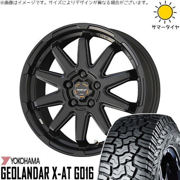 ヨコハマタイヤ ジオランダー X-AT G016 215/70R16 + サーキュラー C10S マットブラック 16インチ 6.5J +38 5H114.3P サマー・ホイール4本セット。1枚目。