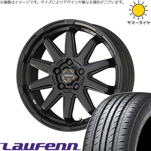 ラウフェン Gフィット AS01 LH42 205/55R16 + サーキュラー C10S マットブラック 16インチ 6.5J +38 5H114.3P サマー・ホイール4本セット。1枚目。