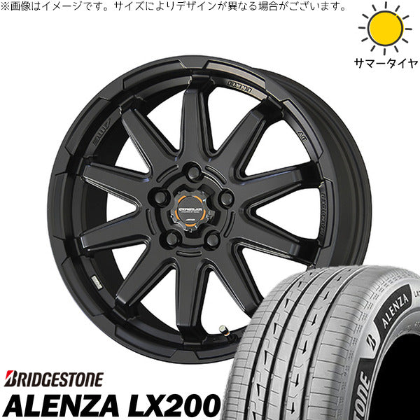 ブリヂストン アレンザ LX200 225/65R17 + サーキュラー C10S マットブラック 17インチ 7.0J +48 5H114.3P サマー・ホイール4本セット。1枚目。