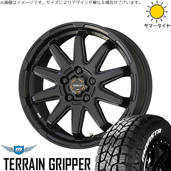 モンスタタイヤ テレーングリッパー 215/70R16 + サーキュラー C10S マットブラック 16インチ 6.5J +38 5H114.3P サマー・ホイール4本セット。1枚目。