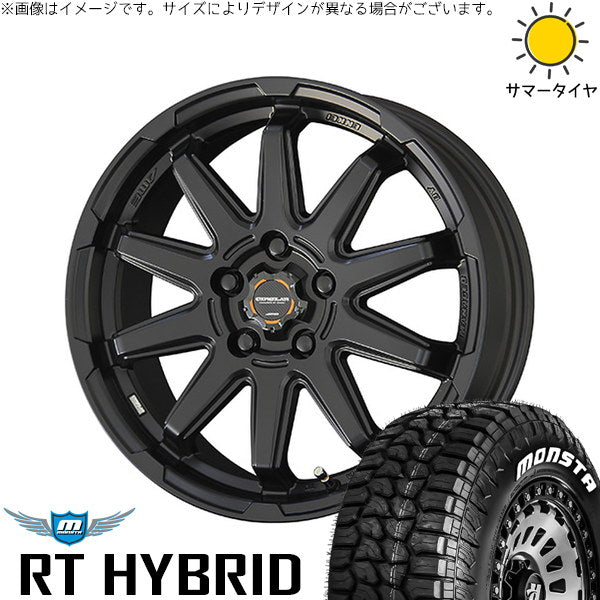 モンスタタイヤ RT ハイブリッド 215/65R16 + サーキュラー C10S マットブラック 16インチ 6.5J +38 5H114.3P サマー・ホイール4本セット。1枚目。