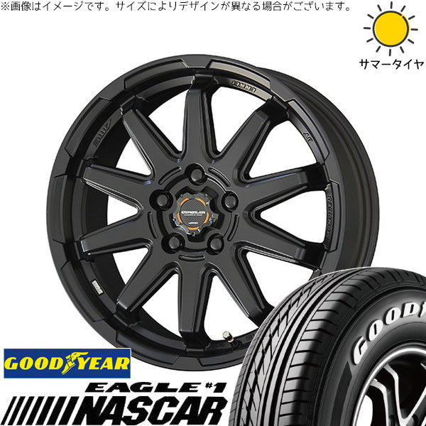グッドイヤー イーグル ナスカー 215/65R16 + サーキュラー C10S マットブラック 16インチ 6.5J +38 5H114.3P サマー・ホイール4本セット。1枚目。