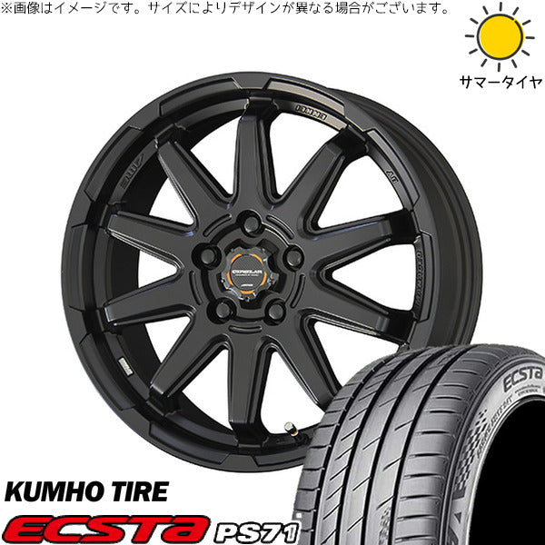 クムホ エクスタ PS71 SUV 235/65R17 + サーキュラー C10S マットブラック 17インチ 7.0J +38 5H114.3P サマー・ホイール4本セット。1枚目。