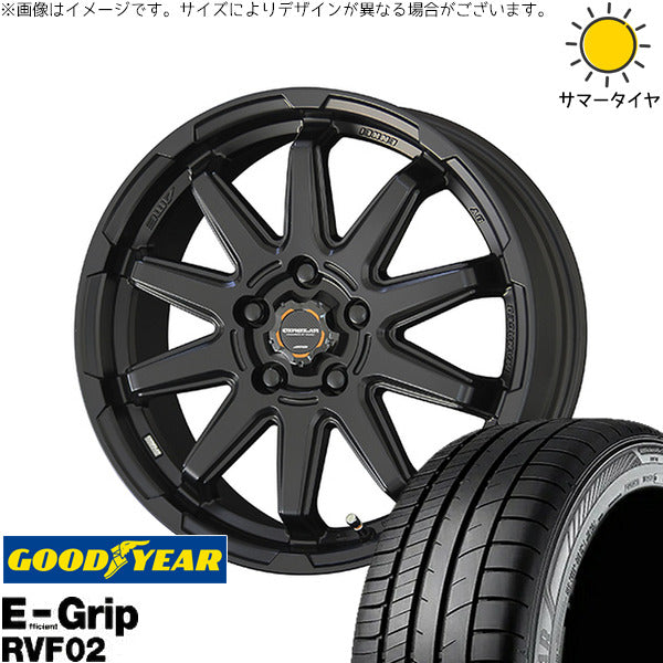 グッドイヤー エフィシェントグリップ RVF02 215/65R16 + サーキュラー C10S マットブラック 16インチ 6.5J +38 5H114.3P サマー・ホイール4本セット。1枚目。