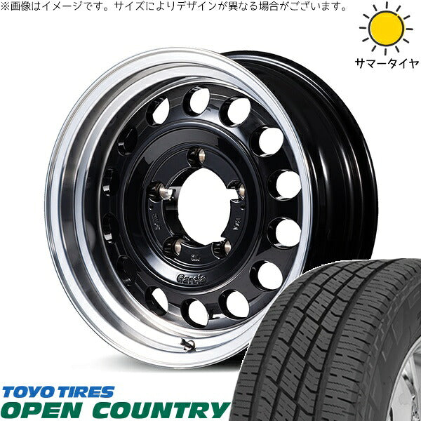 トーヨータイヤ オープンカントリー H/T2 215/70R16 + MIDホイール ガルシア シスコ タイプ2 ブラックリムポリッシュ 16インチ 5.5J +20 5H139.7P サマー・ホイール4本セット。1枚目。
