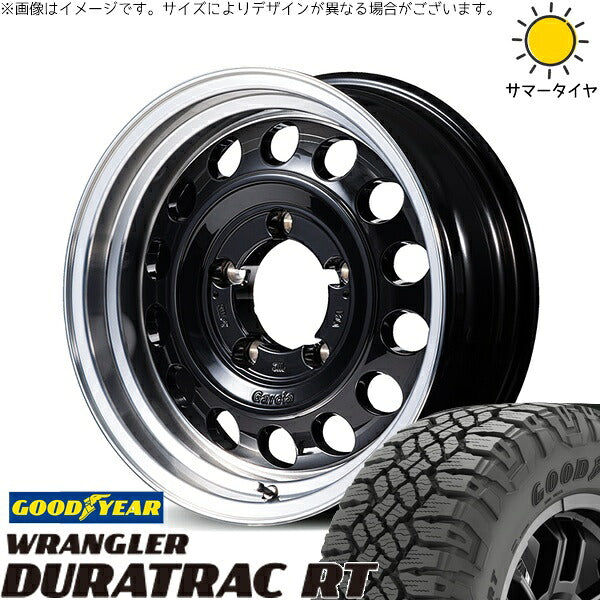 グッドイヤー ラングラー デュラトラック RT 225/75R16 + MIDホイール ガルシア シスコ タイプ2 ブラックリムポリッシュ 16インチ 5.5J +20 5H139.7P サマー・ホイール4本セット。1枚目。
