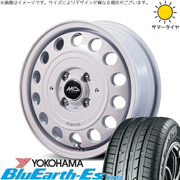 ヨコハマタイヤ ブルーアース ES32 165/60R14 + MIDホイール ガルシア シスコ タイプ2 オールドイングリッシュホワイト 14インチ 4.5J +45 4H100P サマー・ホイール4本セット。1枚目。