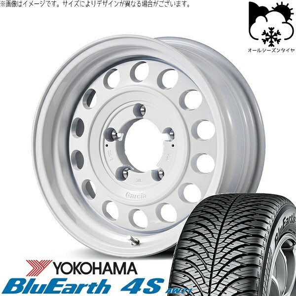 ヨコハマタイヤ ブルーアース4S AW21 215/70R16 + MIDホイール ガルシア シスコ タイプ2 オールドイングリッシュホワイト 16インチ 6J -5 5H139.7P オールシーズン・ホイール4本セット。1枚目。