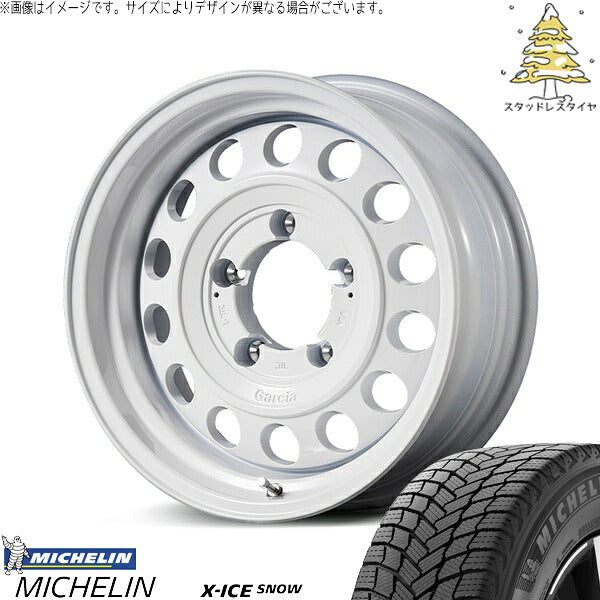 ミシュラン エックスアイス スノー 215/70R16 + MIDホイール ガルシア シスコ タイプ2 オールドイングリッシュホワイト 16インチ 5.5J +20 5H139.7P スタッドレス・ホイール4本セット。1枚目。