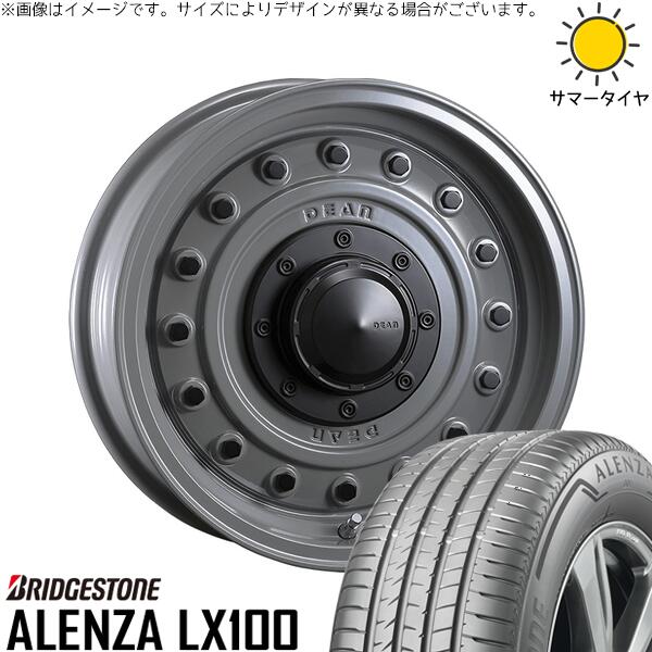 ブリヂストン アレンザ LX100 (ALENZA LX100) 215/70R16 + ディーン コロラド スティールグレー 16インチ 7J +37 5H114.3P サマー・ホイール4本セット。1枚目。
