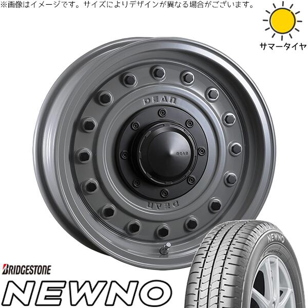 ブリヂストン ニューノ 165/50R15 + ディーン コロラド スティールグレー 15インチ 4.5J +43 4H100P サマー・ホイール4本セット。1枚目。