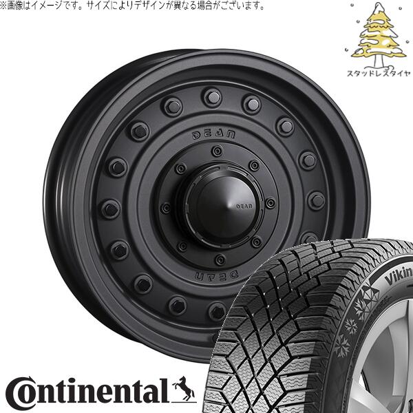 コンチネンタル バイキングコンタクト セブン (VikingContact7) 215/70R16 + ディーン コロラド マットチャコールブラック 16インチ 5.5J +20 5H139.7P スタッドレス・ホイール4本セット。1枚目。