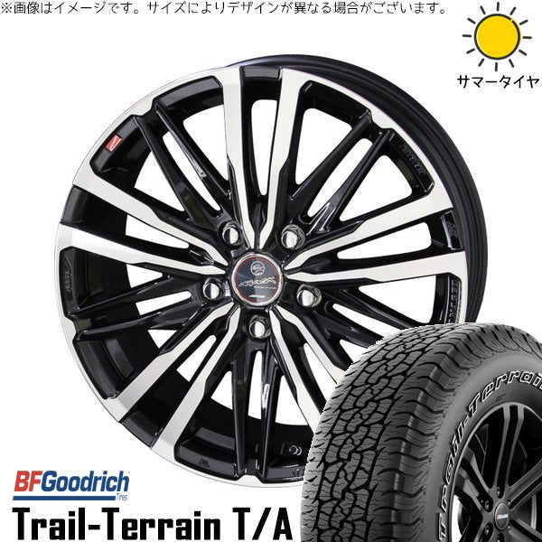 BFグッドリッチ トレイルテレーン T/A 245/65R17 + スマック クレスト サファイアブラックポリッシュ 17インチ 7J +38 5H114.3P サマー・ホイール4本セット。1枚目。
