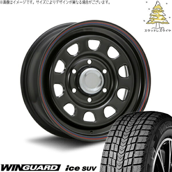 ネクセン ウィンガードアイス SUV 265/70R16 + デイトナ SS ブラック 16インチ 7J +38 6H139.7P スタッドレス・ホイール4本セット。1枚目。