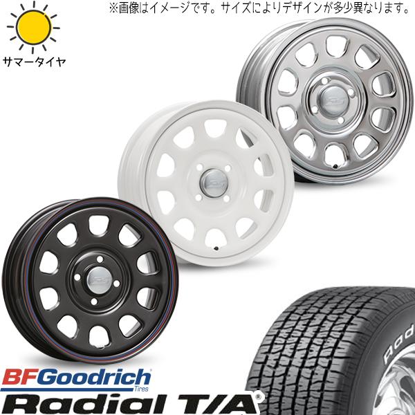BFグッドリッチ ラジアル T/A 215/70R15 + デイトナ SS ブラック 15インチ 6J +45 6H139.7P サマー・ホイール4本セット。1枚目。
