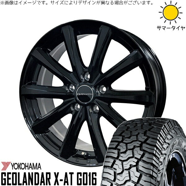 ヨコハマタイヤ ジオランダー X-A/T G016 (GEOLANDAR X-A/T G016) 245/65R17 + D.TEN ブラック 17インチ 7J +39 5H114.3P サマー・ホイール4本セット。1枚目。