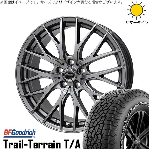 BFグッドリッチ トレイルテレーン T/A 225/60R18 + エクシーダー E05-2 ダークシルバー 18インチ 8J +42 5H114.3P サマー・ホイール4本セット。1枚目。
