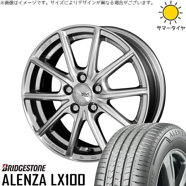 ブリヂストン アレンザ LX100 (ALENZA LX100) 245/65R17 + ザインEK シャインシルバー 17インチ 7J +42 5H114.3P サマー・ホイール4本セット。1枚目。
