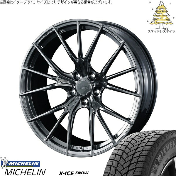 ミシュラン エックスアイス スノー 245/40R21 + エフゼロ FZ-1 ダイヤモンドブラック 21インチ 9J +40 5H120P スタッドレス・ホイール4本セット。1枚目。