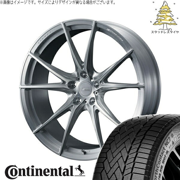 コンチネンタル ノースコンタクト NC7 225/50R18 + エフゼロ FZ-2 ブラッシュド 18インチ 7.5J +38 5H114.3P スタッドレス・ホイール4本セット。1枚目。