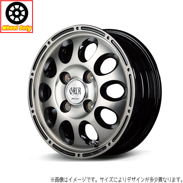 エブリィバン NVAN 12インチ アルミホイール 4穴100 | MIDホイール ガイアクロス 3.50BB +45 4本セット