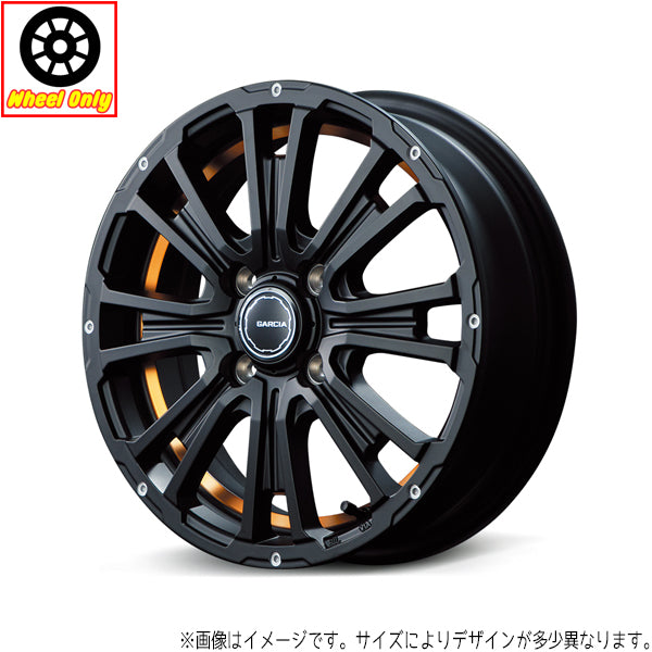 NBOX ムーブ 14インチ アルミホイール 4穴100 | MIDホイール ガルシア リボルバーKC 4.5J +45 4本セット