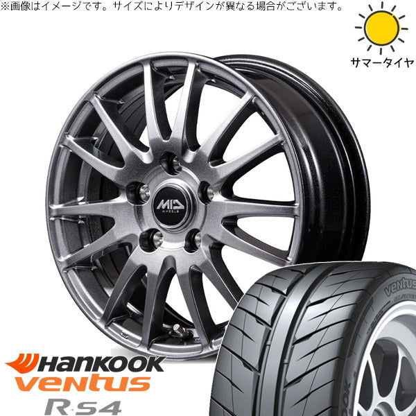 ハンコック ベンタス RS Z232 225/40R19 + MIDホイール GriD メタリックグレー 19インチ 7.5J +48 5H114.3P サマー・ホイール4本セット。1枚目。