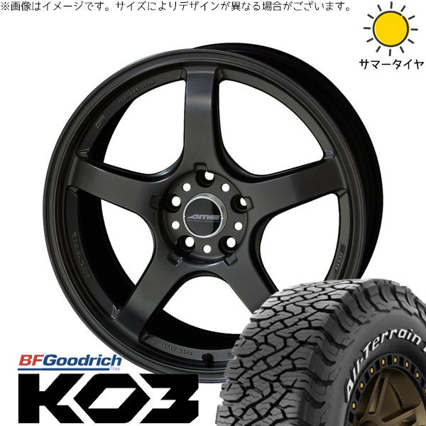 BFグッドリッチ オールテレーン T/A Ko3 (All-Terrain T/A Ko3) 225/65R17 + トレーサー GT-V ガンブラック 17インチ 7.5J +48 5H114.3P オールシーズン・ホイール4本セット。1枚目。