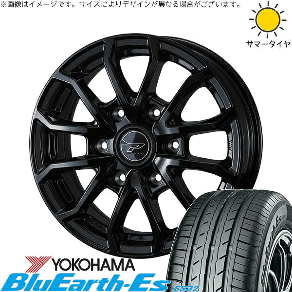 ヨコハマタイヤ ブルーアース ES32 215/70R15 + プロディータ HC3 ブラック 15インチ 6J +33 6H139.7P サマー・ホイール4本セット。1枚目。