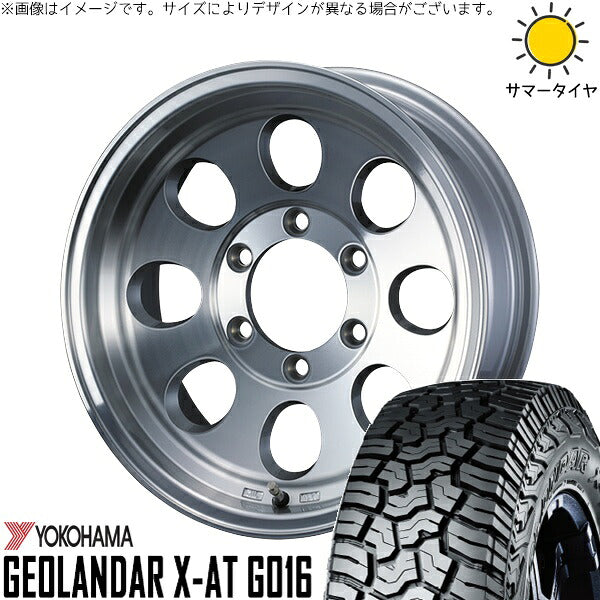 ヨコハマタイヤ ジオランダー X-AT G016 235/85R16 + ジムライン タイプ2 ポリッシュ 16インチ 6.5J -5 6H139.7P サマー・ホイール4本セット。1枚目。