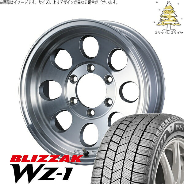 ブリヂストン ブリザック WZ-1 265/65R18 + ジムライン タイプ2 ポリッシュ 18インチ 7.5J +65 6H139.7P スタッドレス・ホイール4本セット。1枚目。